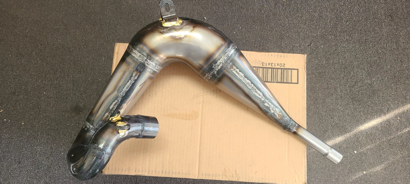 1976 SUZUKI RM250 PFR PERFORMANCE PIPE & MUFFLER  AHRMA "IN STOCK"