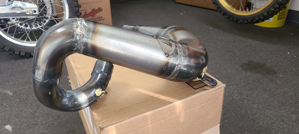 1976 SUZUKI RM250 PFR PERFORMANCE PIPE & MUFFLER  AHRMA "IN STOCK"