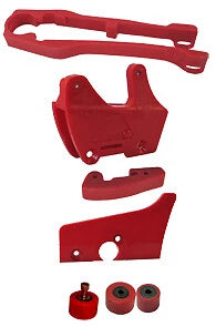 86 HONDA CR125,CR250,CR500 CHAIN SLIDER GUIDE SET (2) ROLLERS 52170-52146-KS6 86