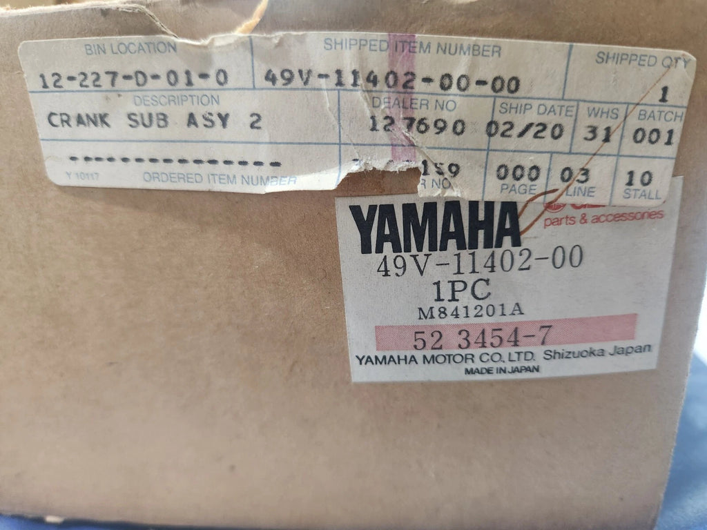 NOS YAMAHA RIGHT CRANK SHAFT SUB ASSEMBLY NO2 81-84 TZ250L 5F7-49V-11402
