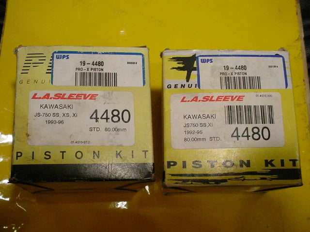 KAWASAKI 750 JETSKI PRO-X LA SLEEVE PISTONS & PINS 4480 80.mm STANDARD BORE