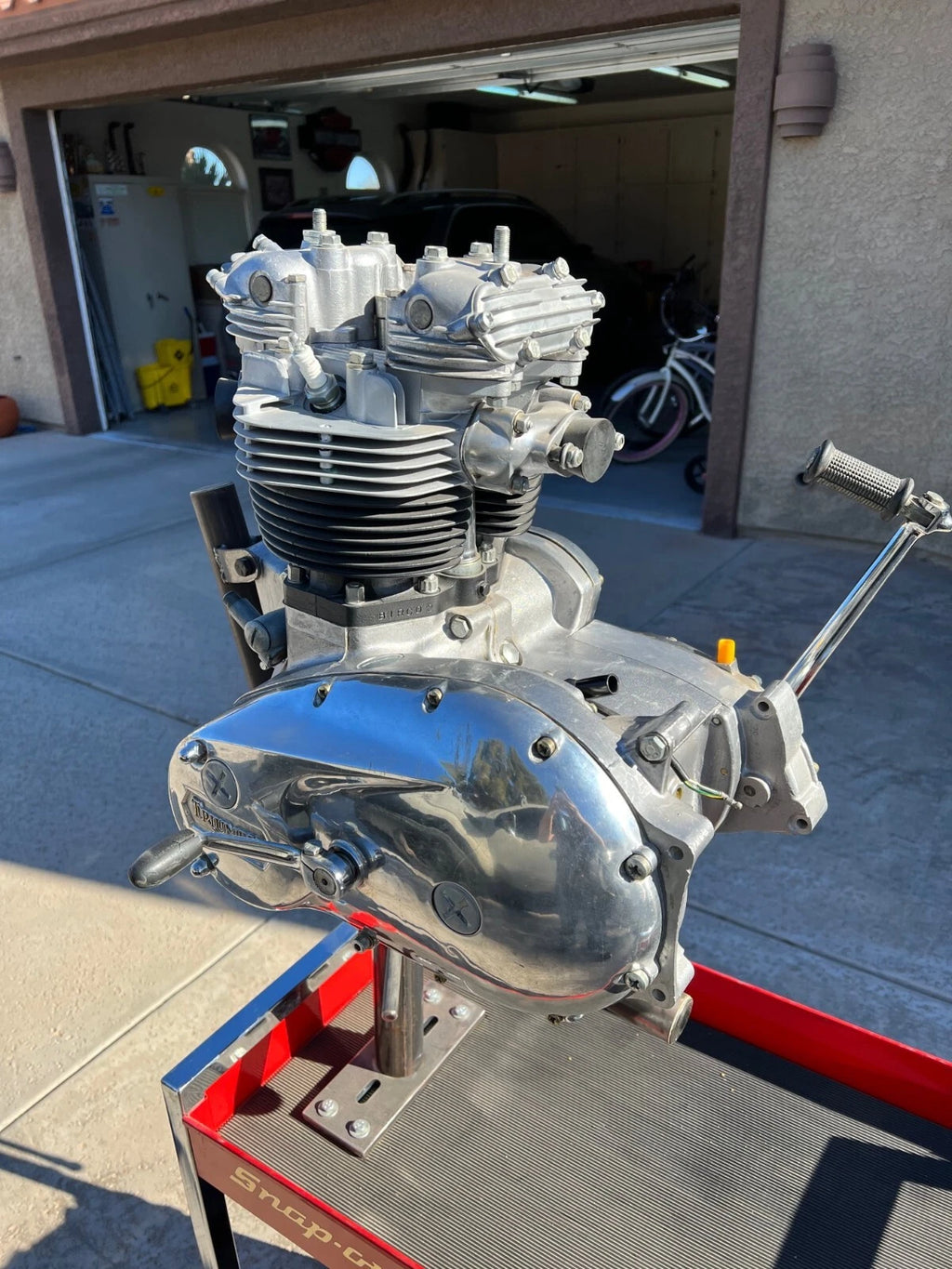 73-88 TRIUMPH BONNEVILLE T140 REBUILT 5 SPEED FLAT TRACKER OR OEM REPLACEMNT MTR