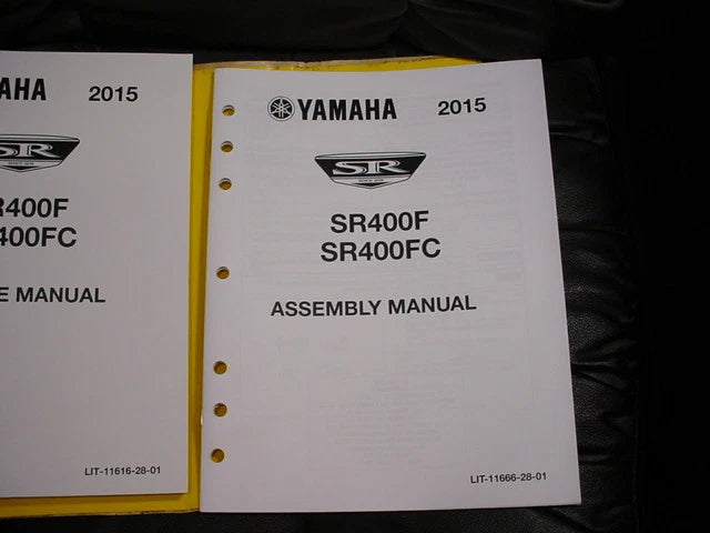 2014 YAMAHA SR400F SR400FC SERVICE MANUAL OEM LIT-11616-28-01 & ASSEMBLY MANUAL