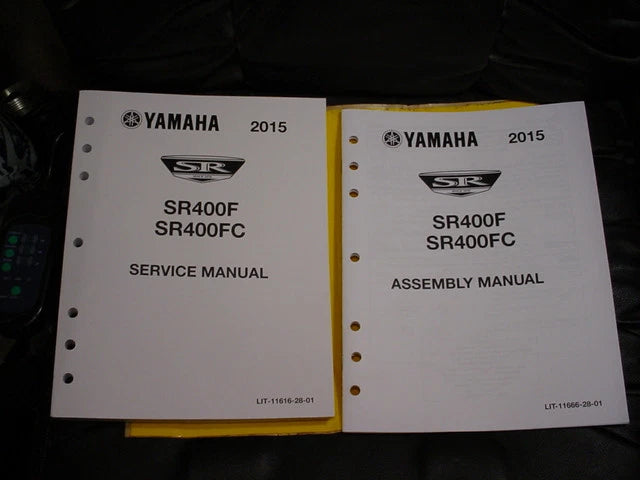 2014 YAMAHA SR400F SR400FC SERVICE MANUAL OEM LIT-11616-28-01 & ASSEMBLY MANUAL