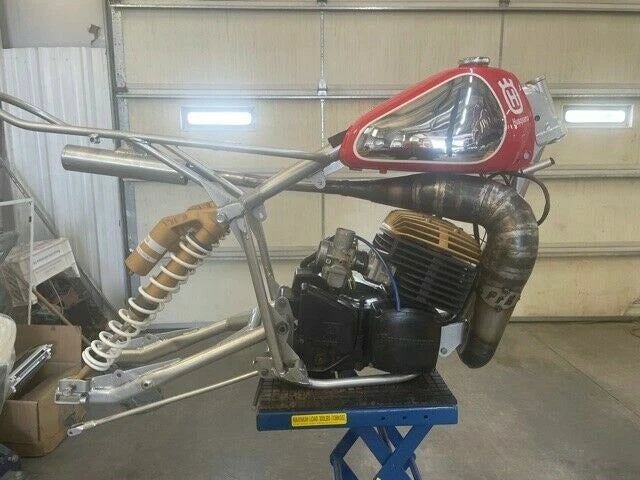 75 76 HUSQVARNA GP360 PFR PERFORMANCE PIPE & MUFFLER VINTAGE AHRMA "IN STOCK"