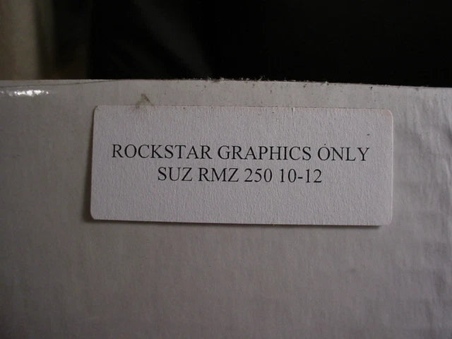 2010-2012 SUZUKI RMZ 250 GENUINE ROCKSTAR GRAPHICS