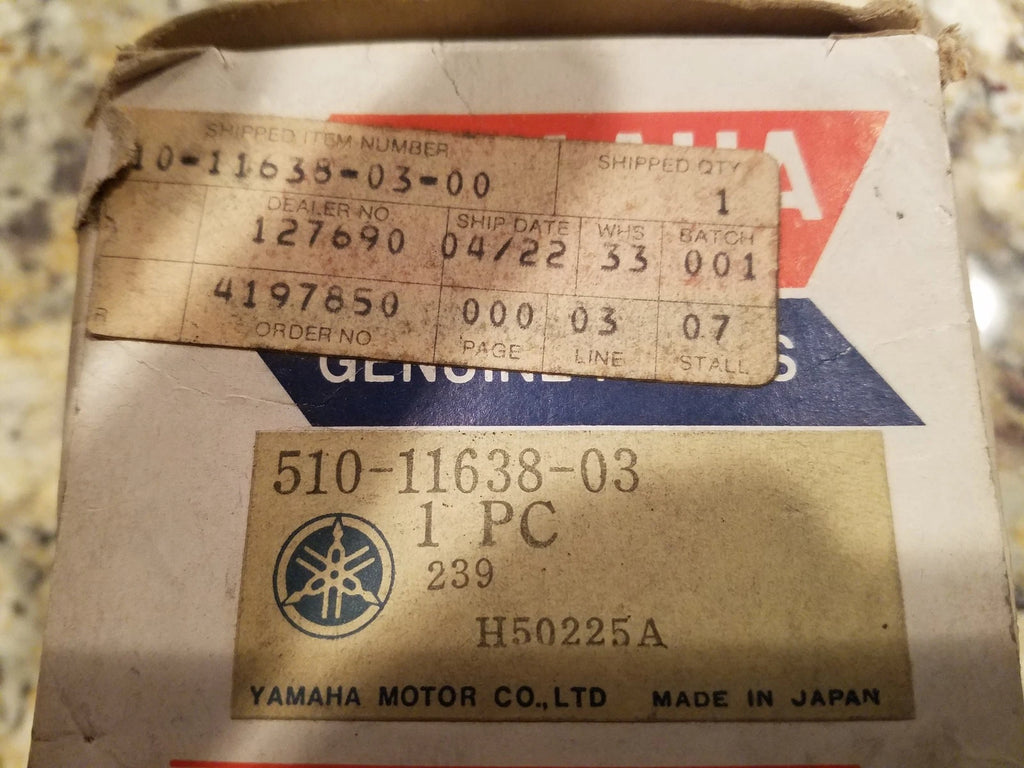 NOS YAMAHA PISTONS 1975 MX400B 4TH OVER AHRMA CALVMX