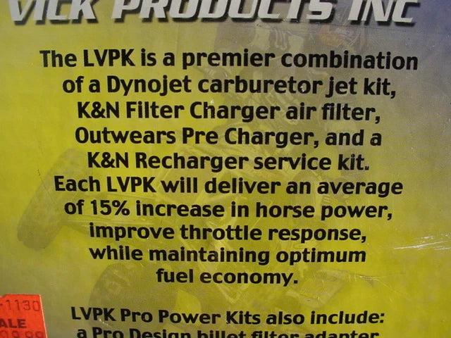 NEW 2006 2015 HONDA TRX450 LYNN VICK PRODUCTS POWER KIT 75-KQ118P K & N