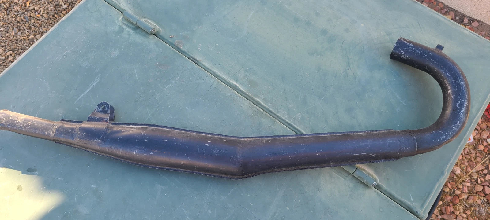 1971-1973 CZ125 OEM DOWN PIPE VINTAGE CALVMX CMC