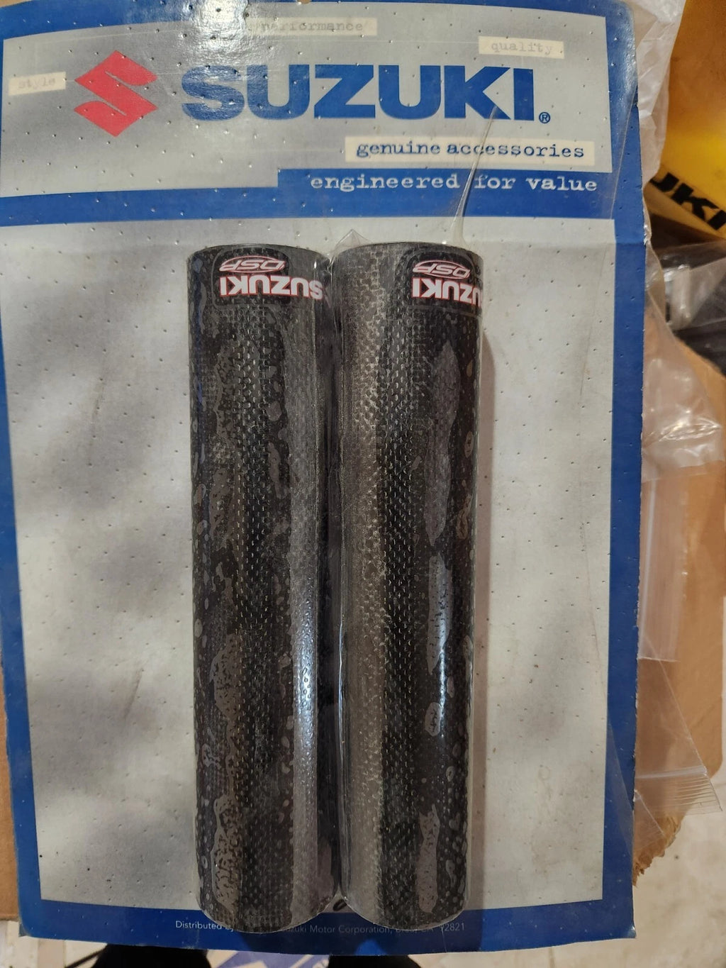 NOS 1999-2006 SUZUKI RM125/250 CARBON FIBER UPPER FORK WRAPS 99950-70309 AHRMA