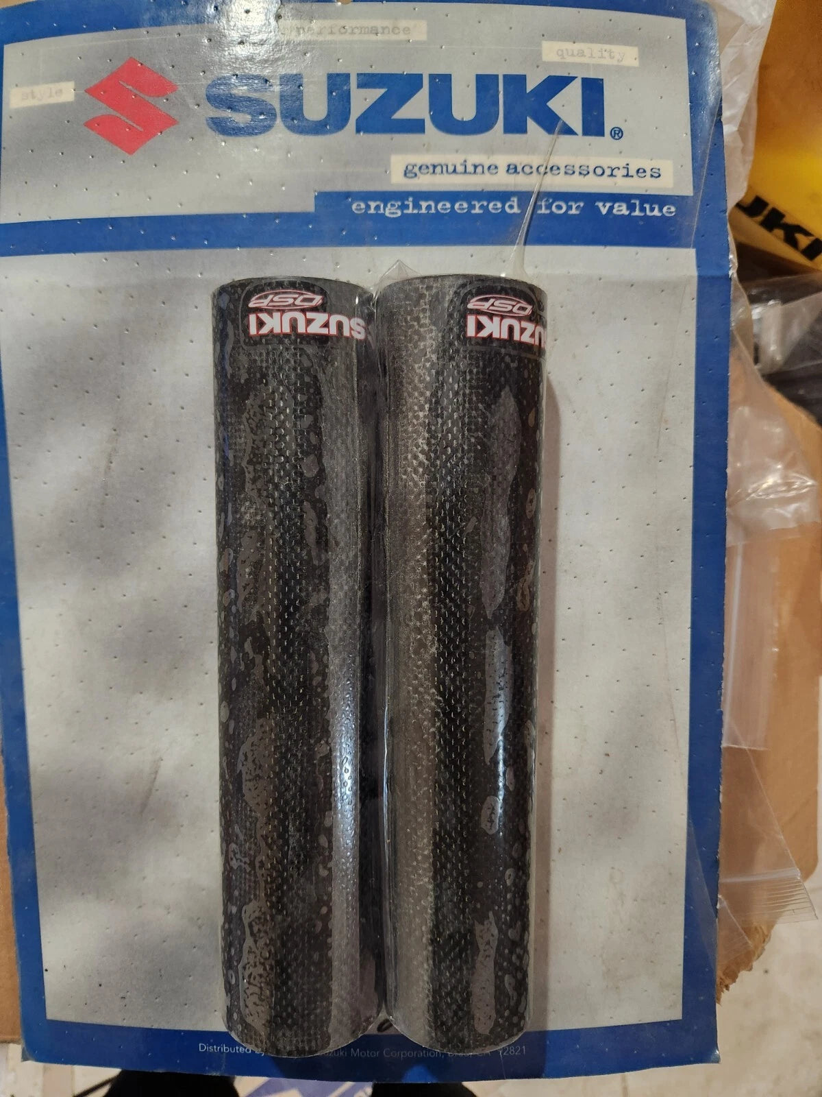 NOS 1999-2006 SUZUKI RM125/250 CARBON FIBER UPPER FORK WRAPS 99950-70309 AHRMA