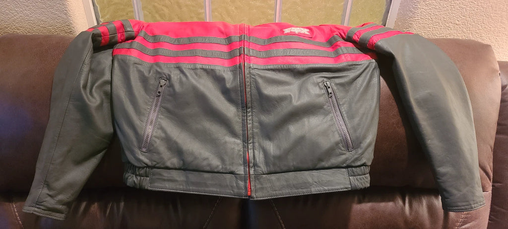 NOS MOTO-X FOX LEATHER REVERSABLE JACKET SIZE XL.