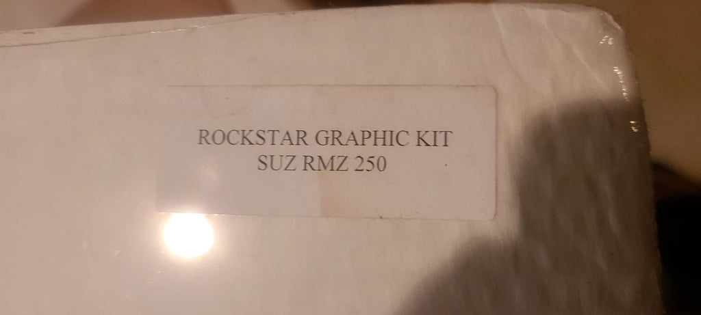 SUZUKI RMZ 250 GENUINE ROCKSTAR COMPLETE GRAPHICS KIT