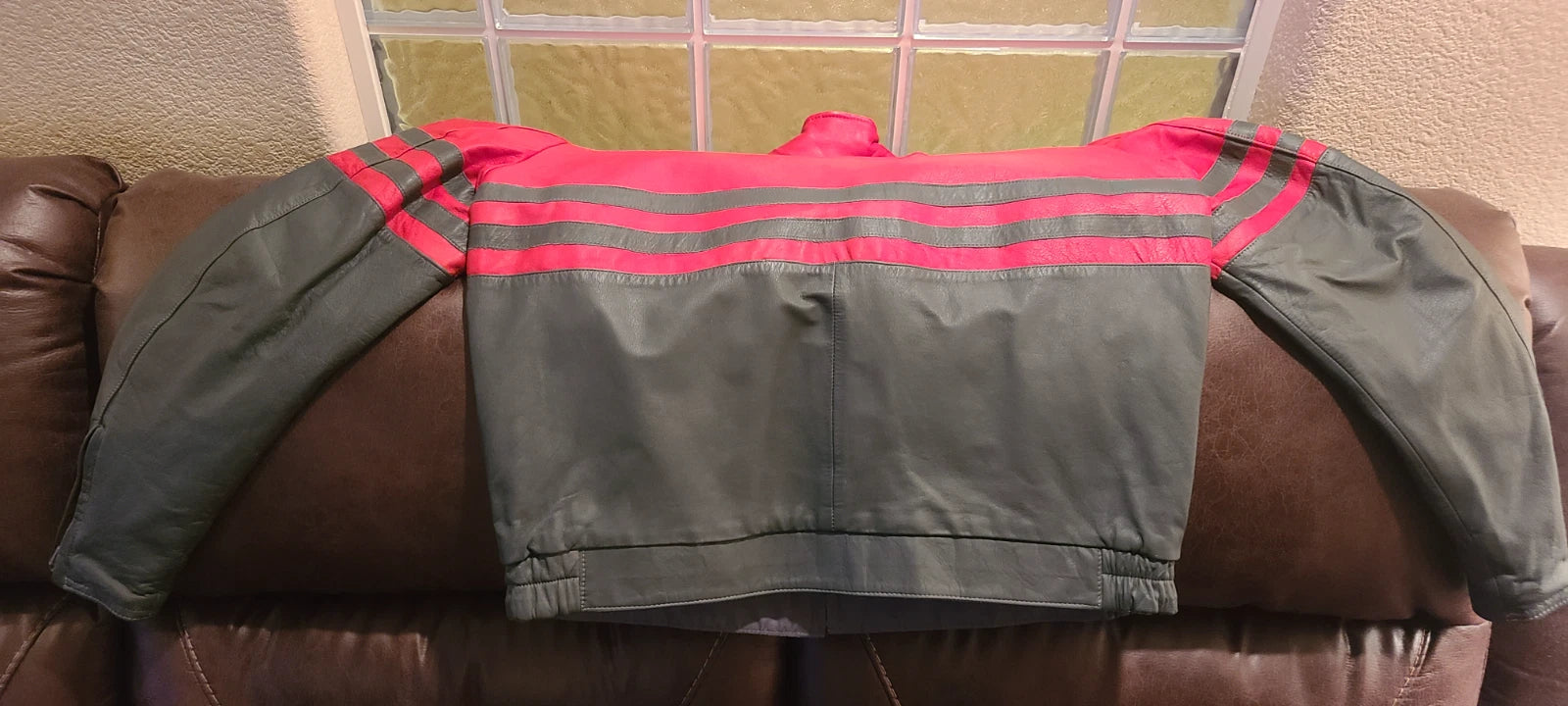 NOS MOTO-X FOX LEATHER REVERSABLE JACKET SIZE XL.