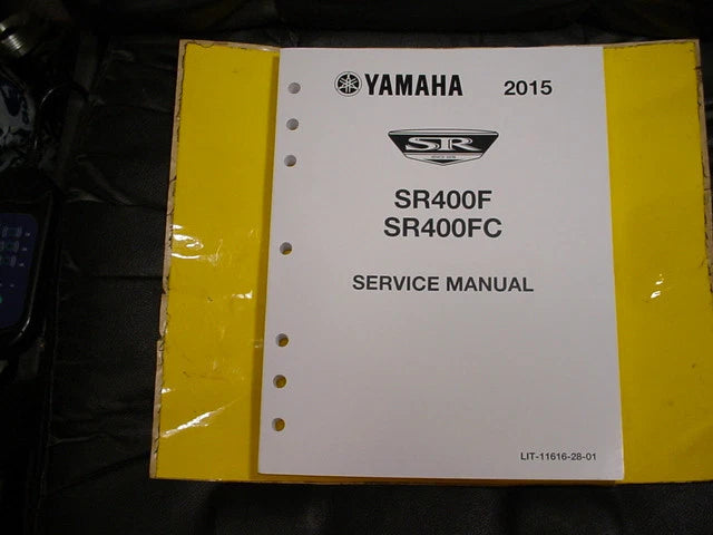 2014 YAMAHA SR400F SR400FC SERVICE MANUAL OEM LIT-11616-28-01 & ASSEMBLY MANUAL