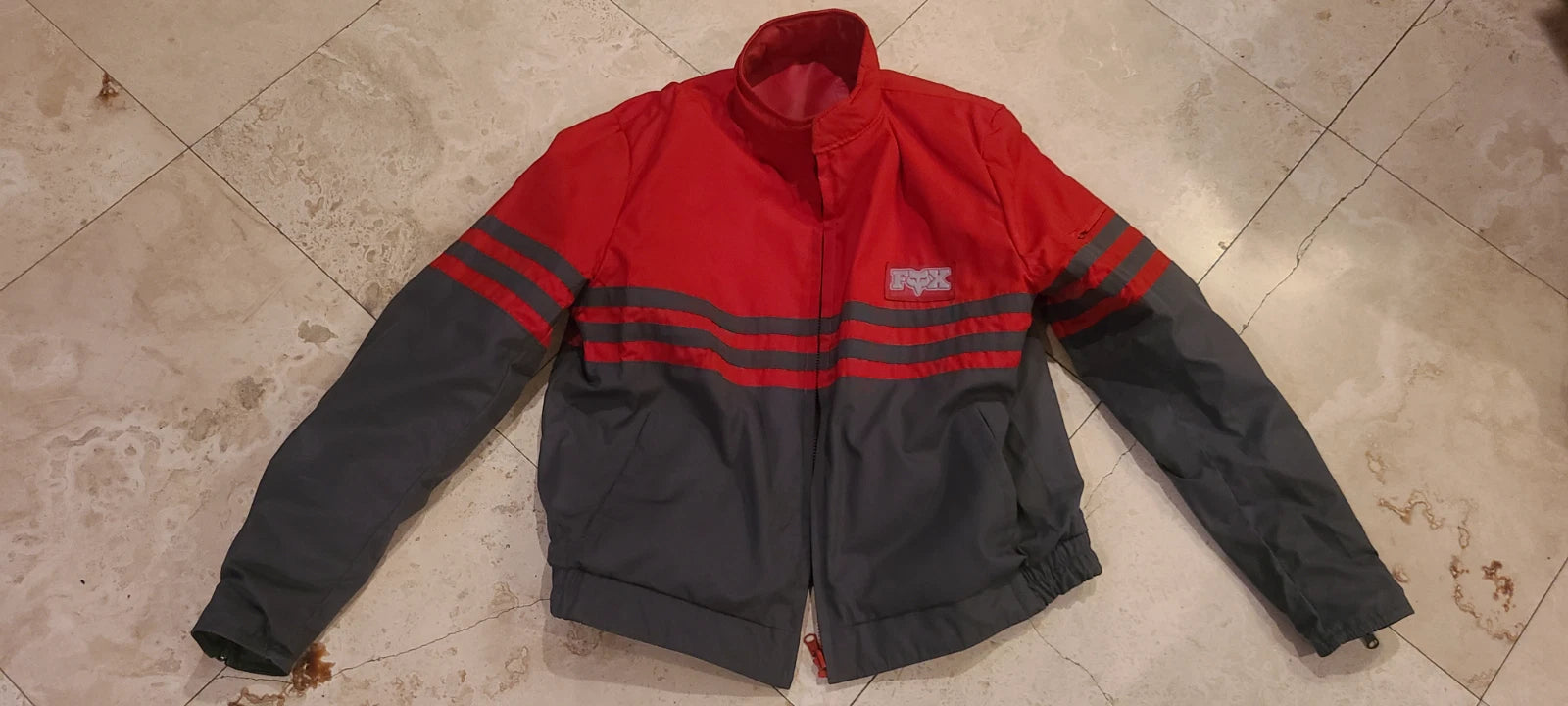NOS MOTO-X FOX LEATHER REVERSABLE JACKET SIZE XL.