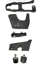 85 HONDA CR125 250 500 CHAIN SLIDER SPLASH GUARD CHAIN GUARD RUB BLOCK 2 ROLLERS